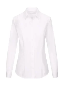 Seidensticker Damen Hemdbluse - Slim Fit in weiß