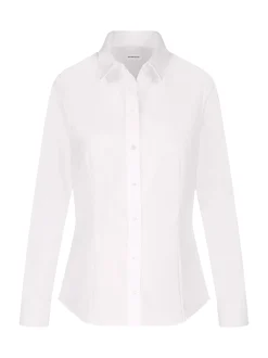 Seidensticker Damen Klassische Bluse - Regular Fit in weiß