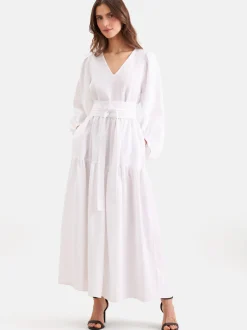 Seidensticker Damen Kleid - Regular Fit in weiß