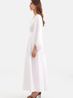 Seidensticker Damen Kleid - Regular Fit in weiß