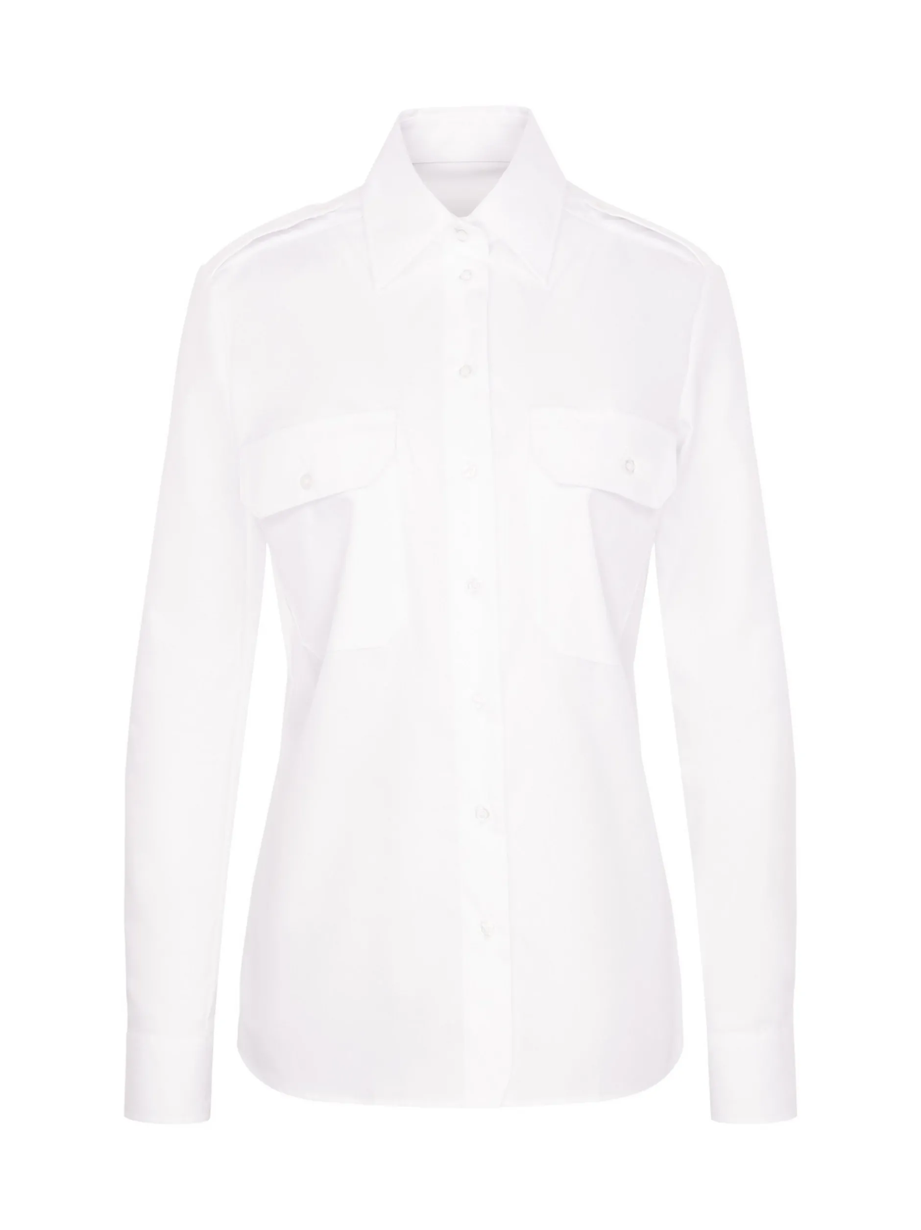 Seidensticker Damen Pilotenbluse - Slim Fit in weiß