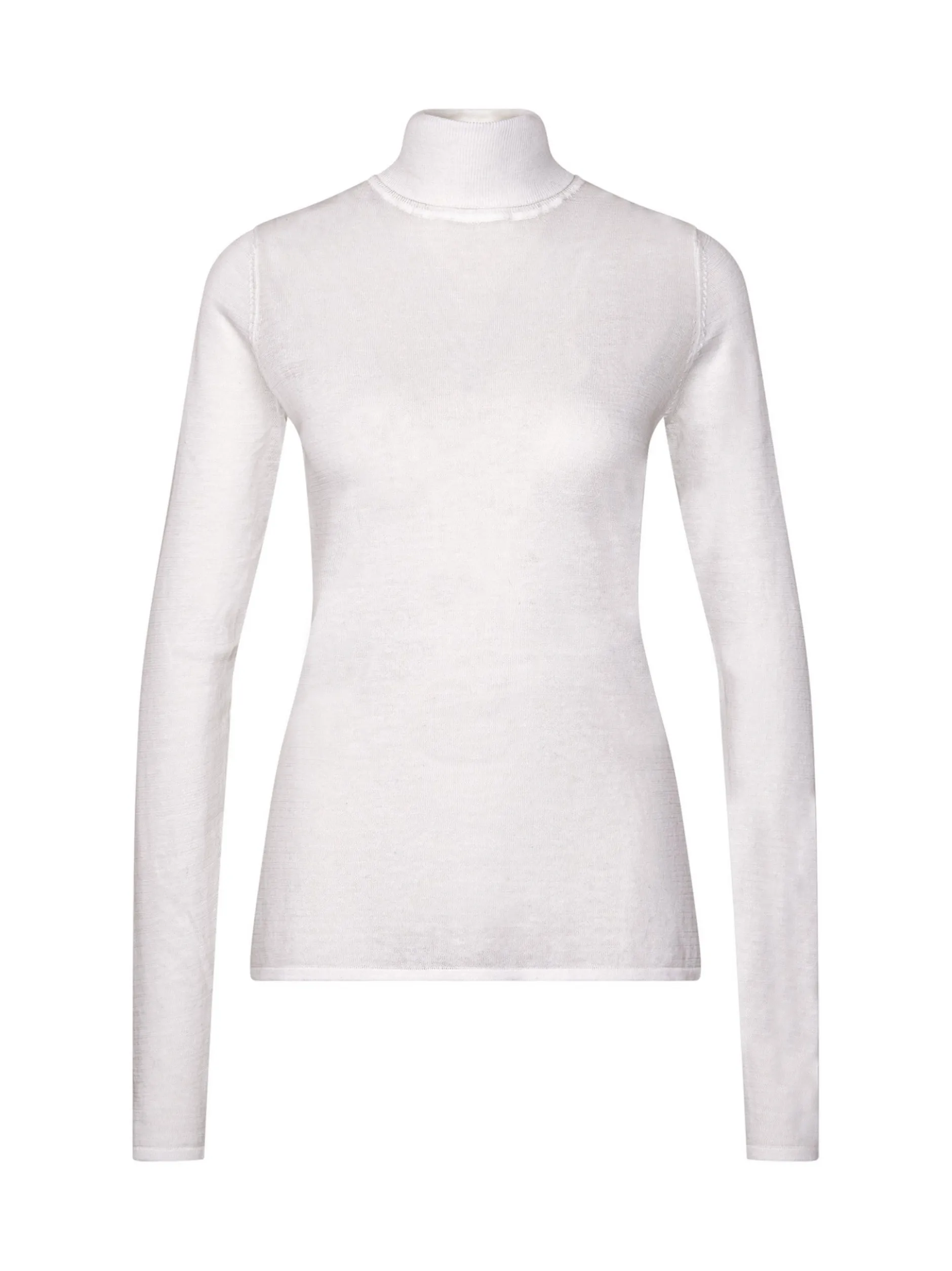 Seidensticker Damen Pullover - Slim Fit in weiß
