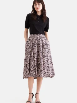 Seidensticker Damen Rock - Regular Fit in rosa schwarz