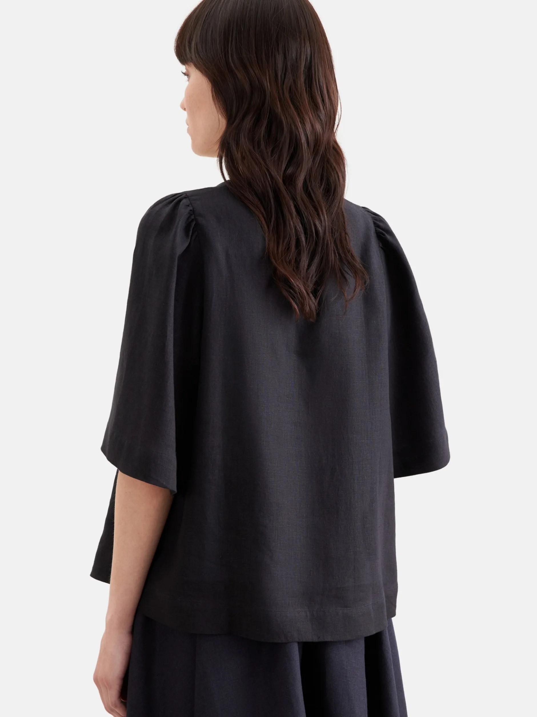 Seidensticker Damen Schlupfbluse - Regular Fit in schwarz