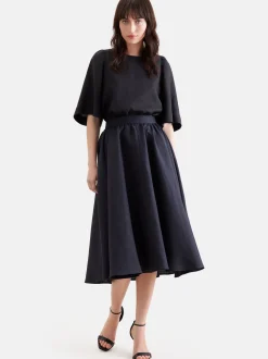 Seidensticker Damen Schlupfbluse - Regular Fit in schwarz