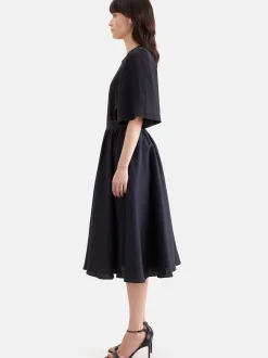 Seidensticker Damen Schlupfbluse - Regular Fit in schwarz