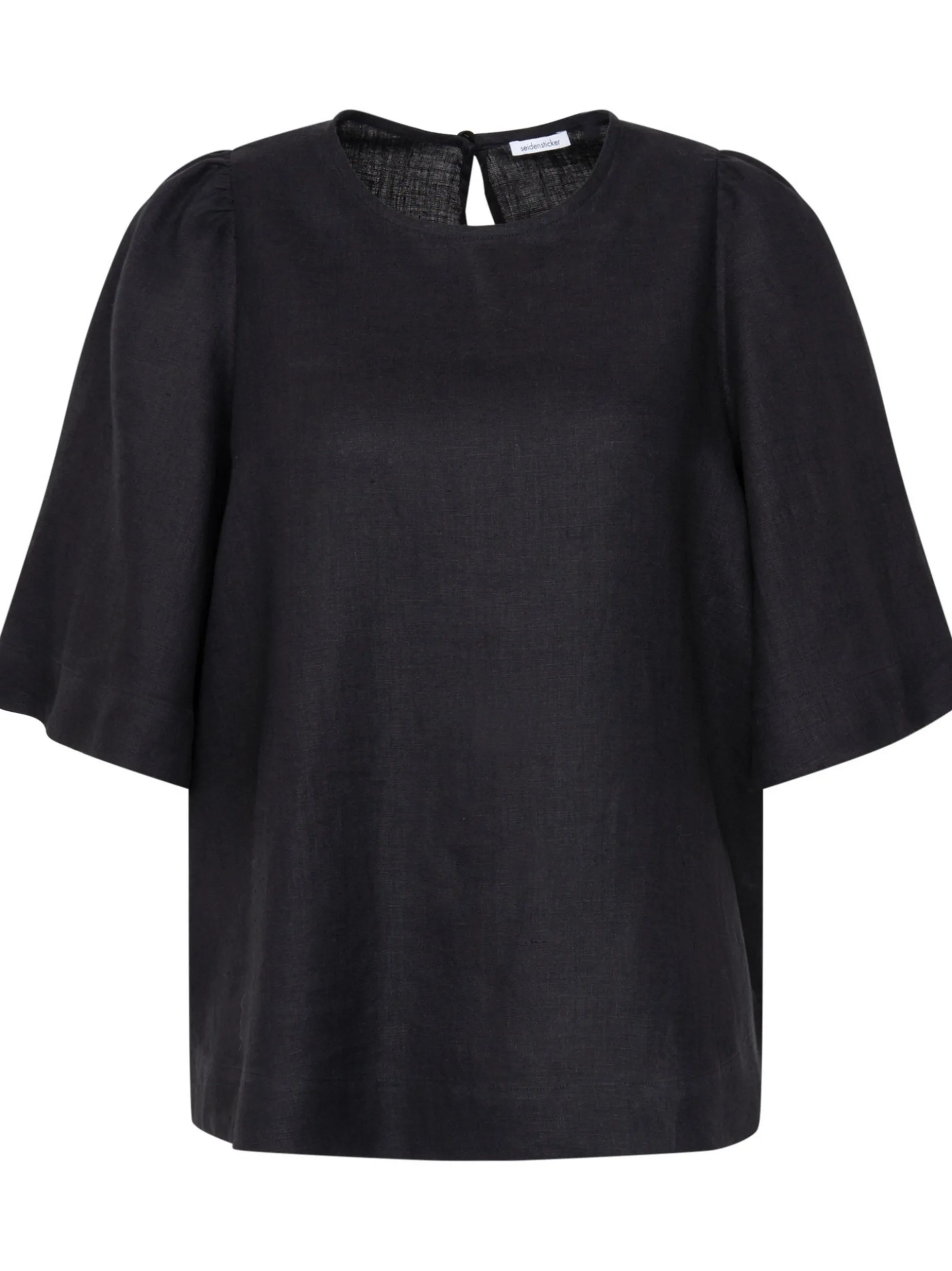 Seidensticker Damen Schlupfbluse - Regular Fit in schwarz