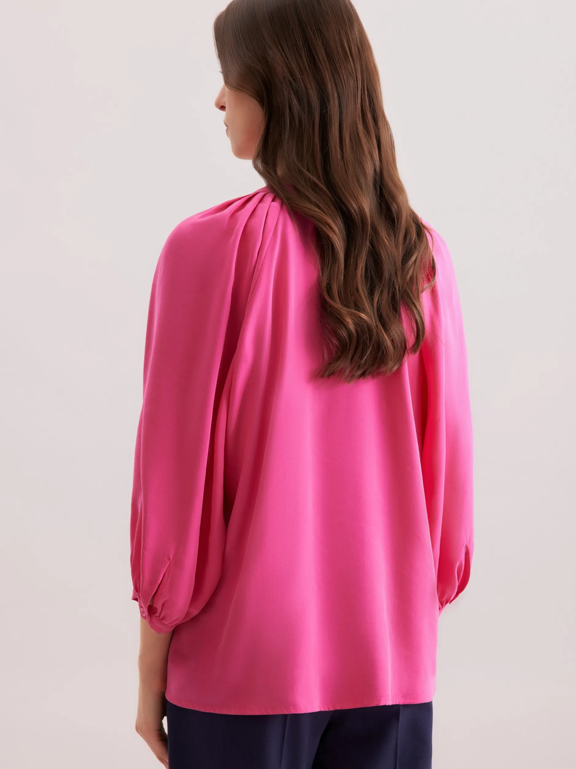 Seidensticker Damen Shirtbluse - Oversized Fit in pink