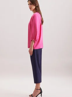 Seidensticker Damen Shirtbluse - Oversized Fit in pink