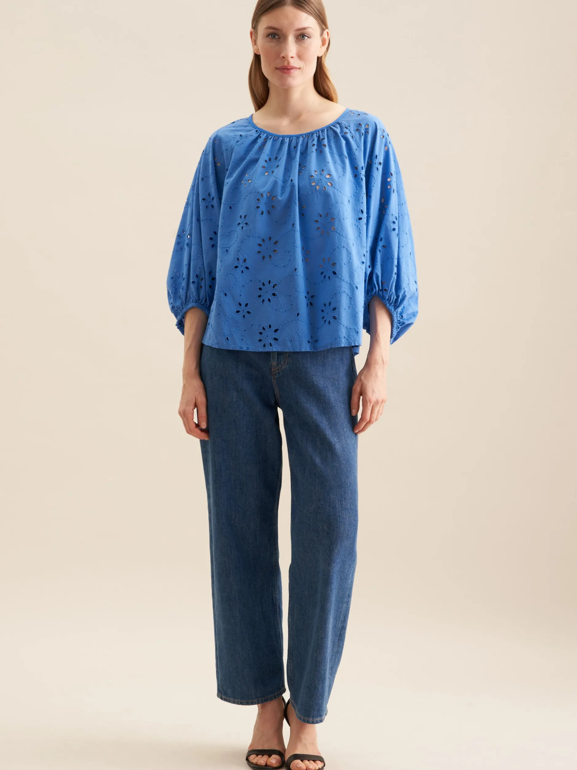 Seidensticker Damen Shirtbluse - Regular Fit in blau