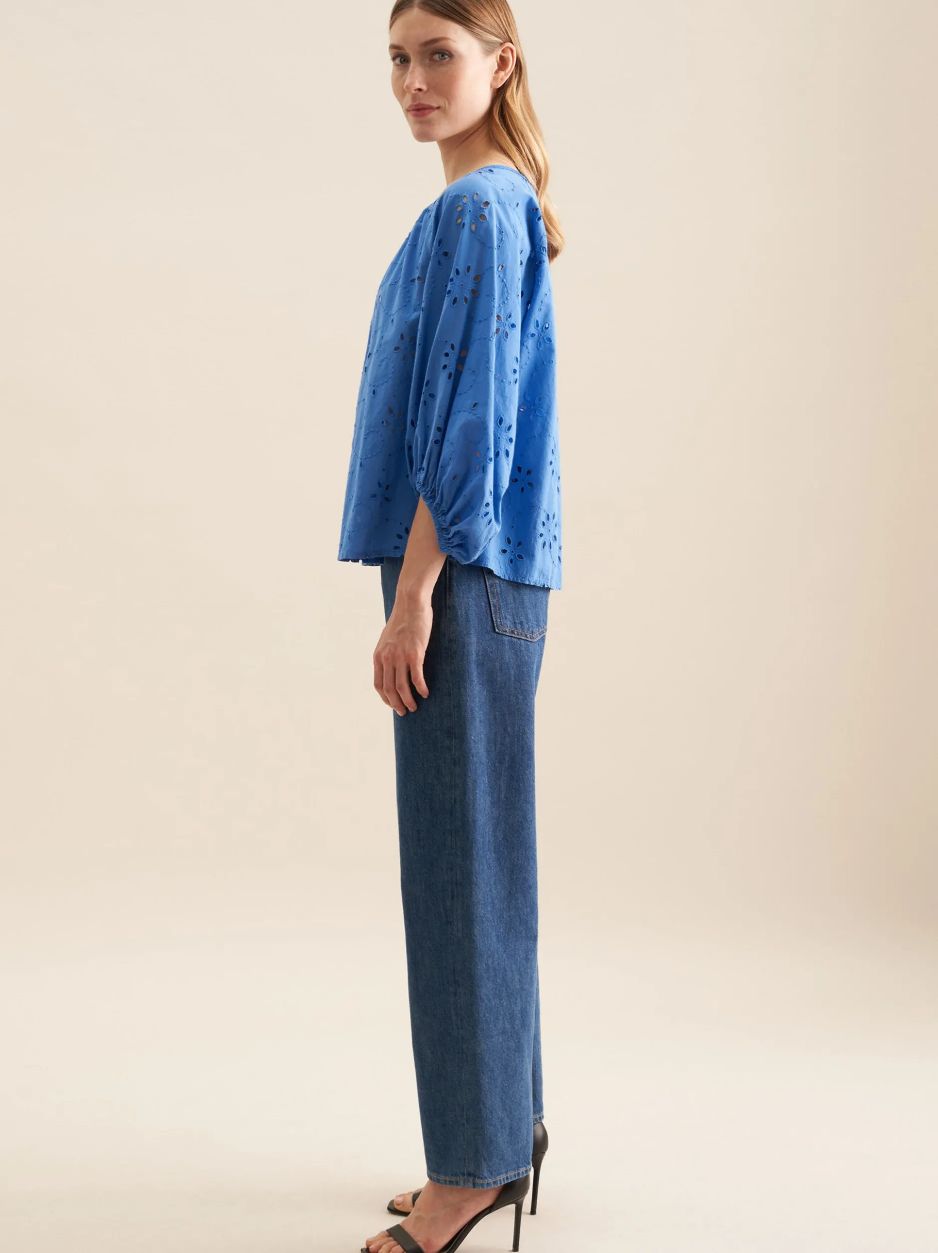 Seidensticker Damen Shirtbluse - Regular Fit in blau