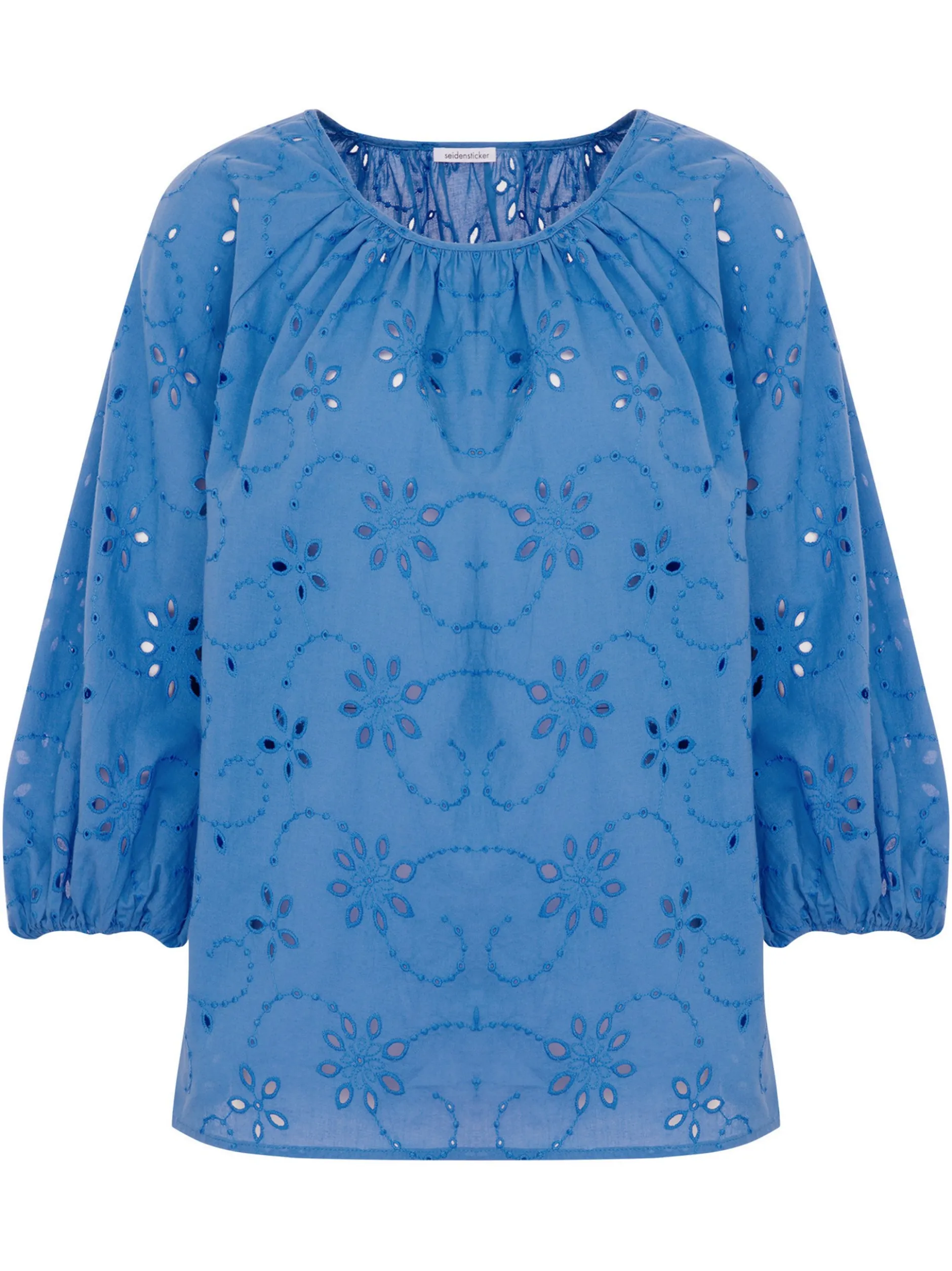 Seidensticker Damen Shirtbluse - Regular Fit in blau