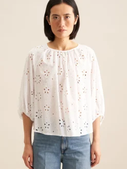 Seidensticker Damen Shirtbluse - Regular Fit in weiß