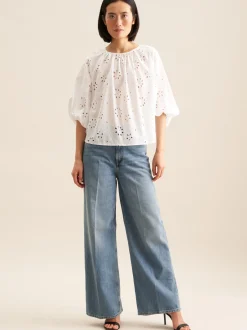 Seidensticker Damen Shirtbluse - Regular Fit in weiß