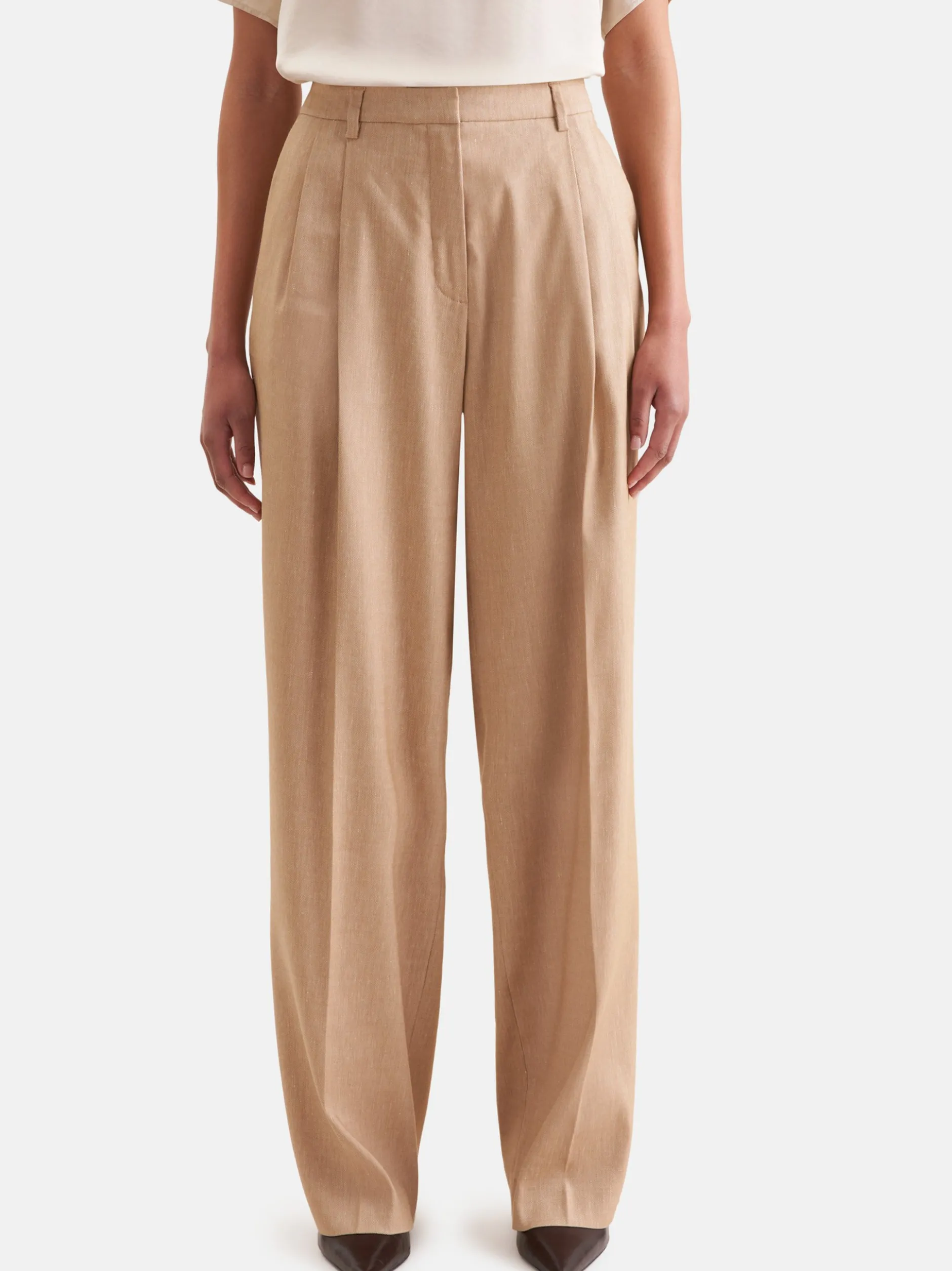 Seidensticker Damen Stoffhose - Regular Fit in beige
