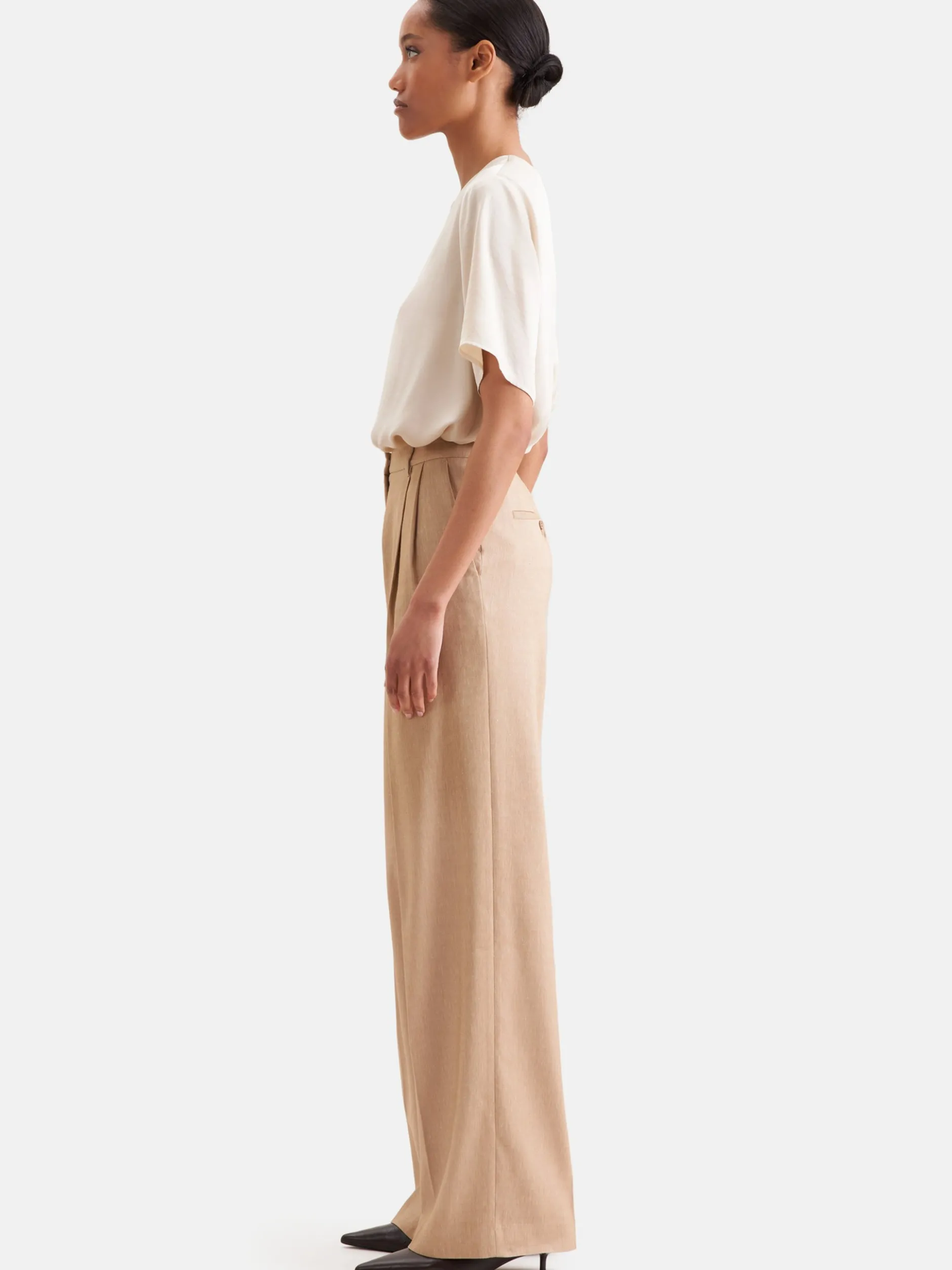 Seidensticker Damen Stoffhose - Regular Fit in beige