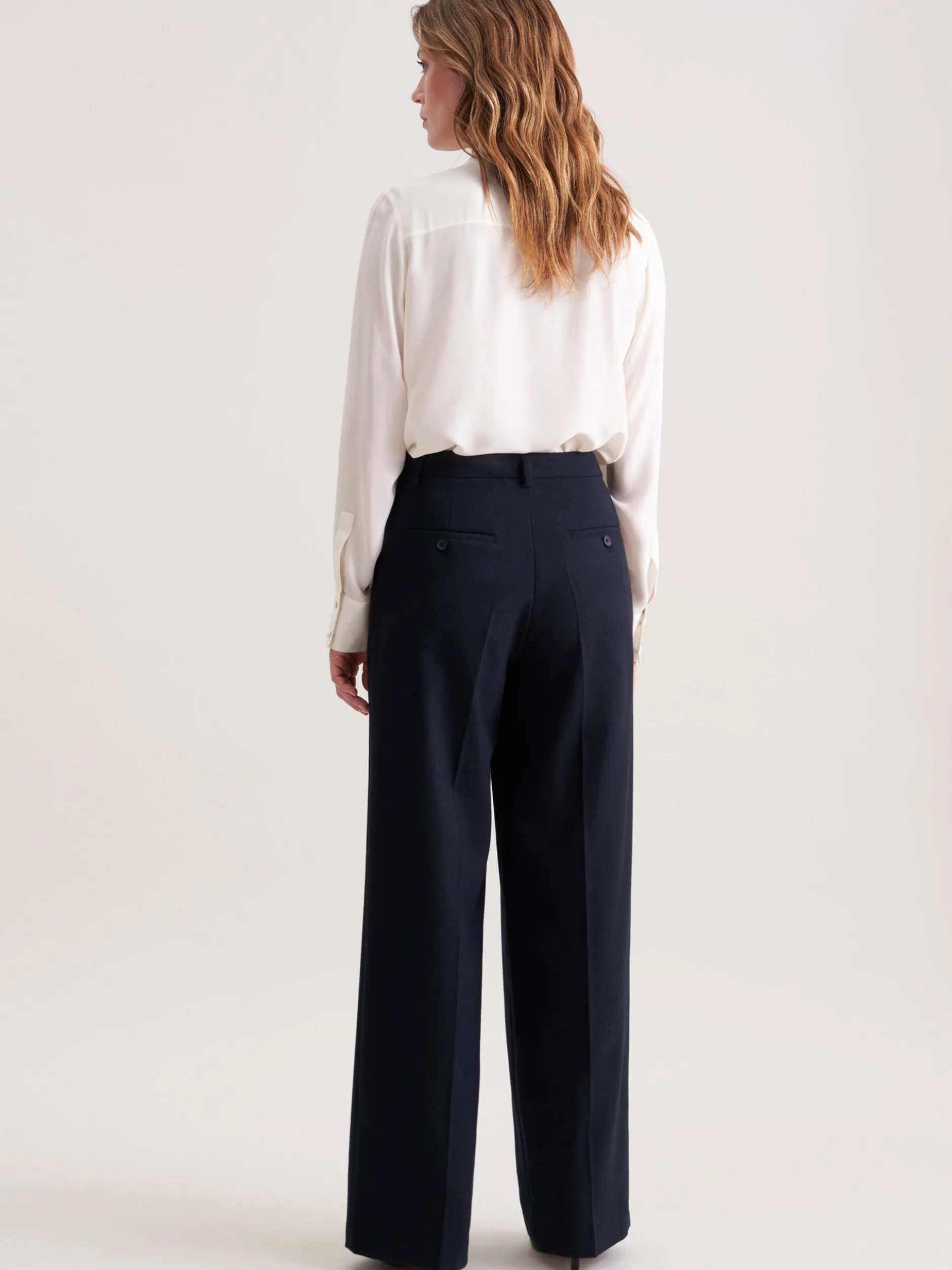 Seidensticker Damen Stoffhose - Regular Fit in marine