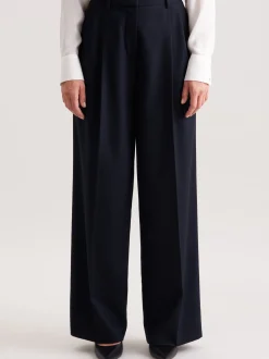 Seidensticker Damen Stoffhose - Regular Fit in marine