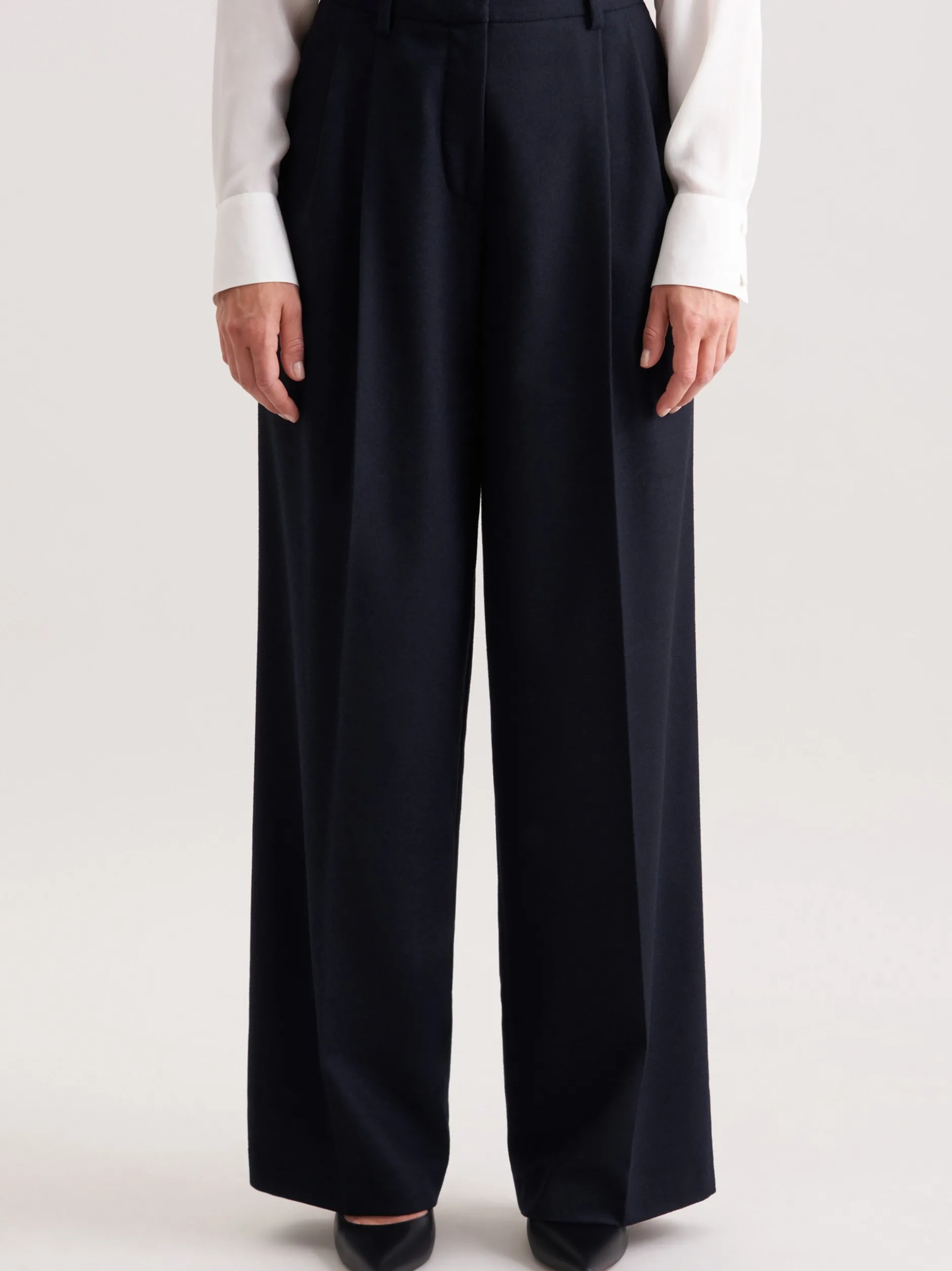 Seidensticker Damen Stoffhose - Regular Fit in marine