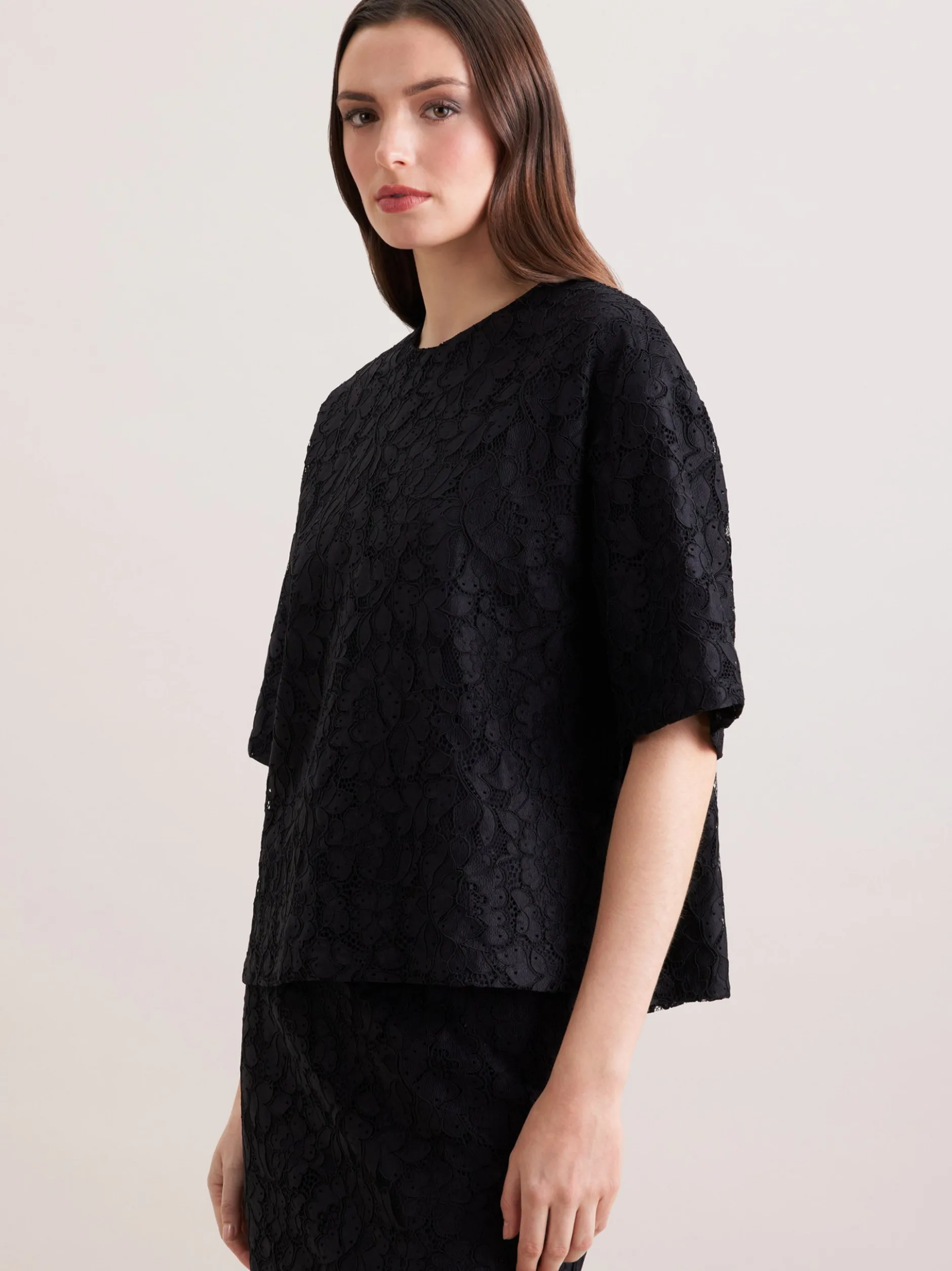Seidensticker Damen T-Shirt - Relaxed Fit in schwarz
