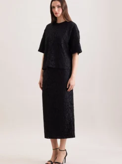 Seidensticker Damen T-Shirt - Relaxed Fit in schwarz