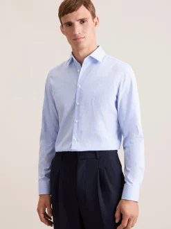 Seidensticker Herren Business Hemd - Slim Fit in blau