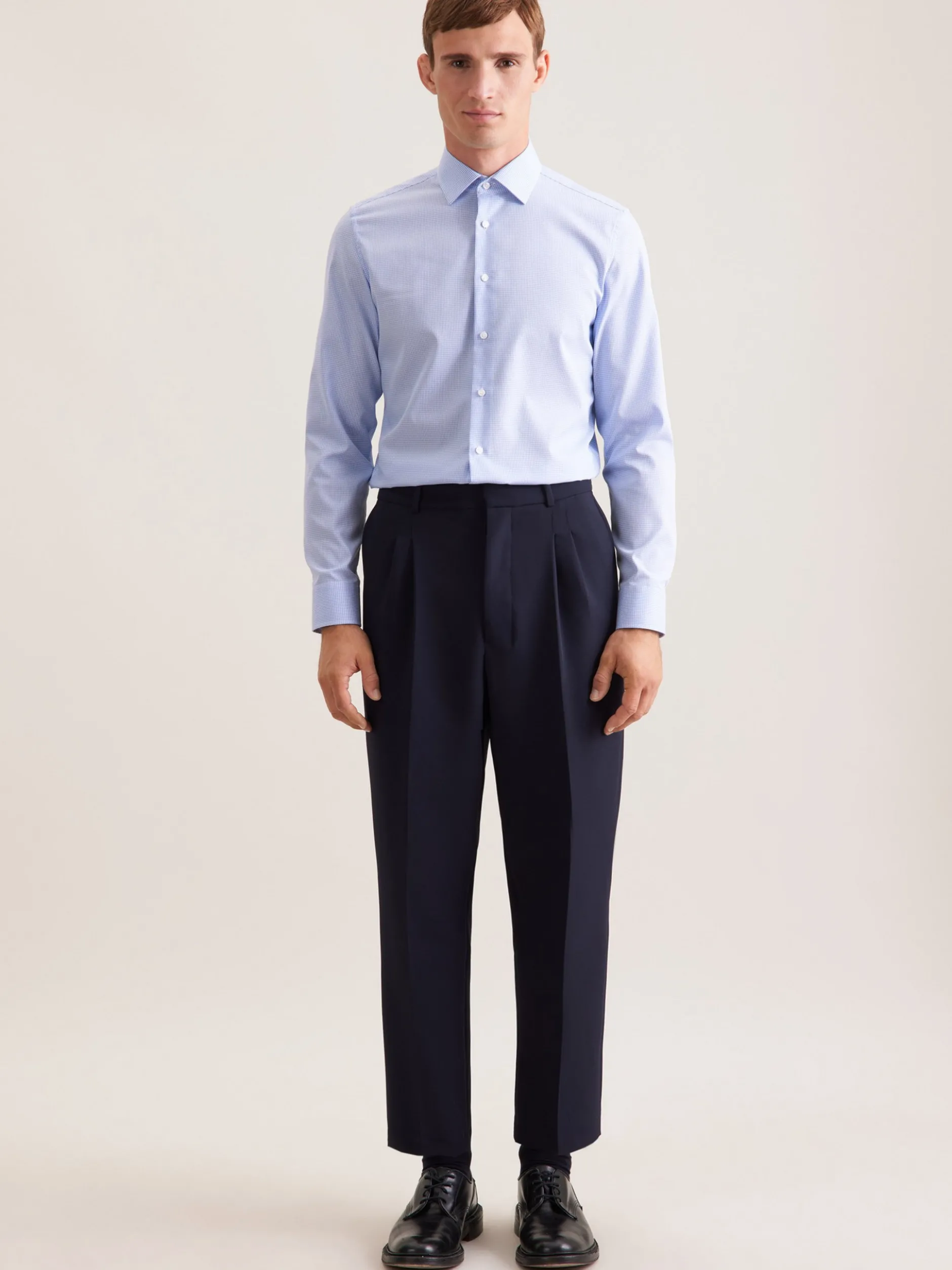 Seidensticker Herren Business Hemd - Slim Fit in blau