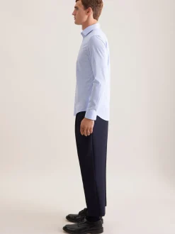 Seidensticker Herren Business Hemd - Slim Fit in blau