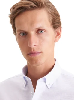 Seidensticker Herren Business Hemd - Shaped Fit in weiß hellblau