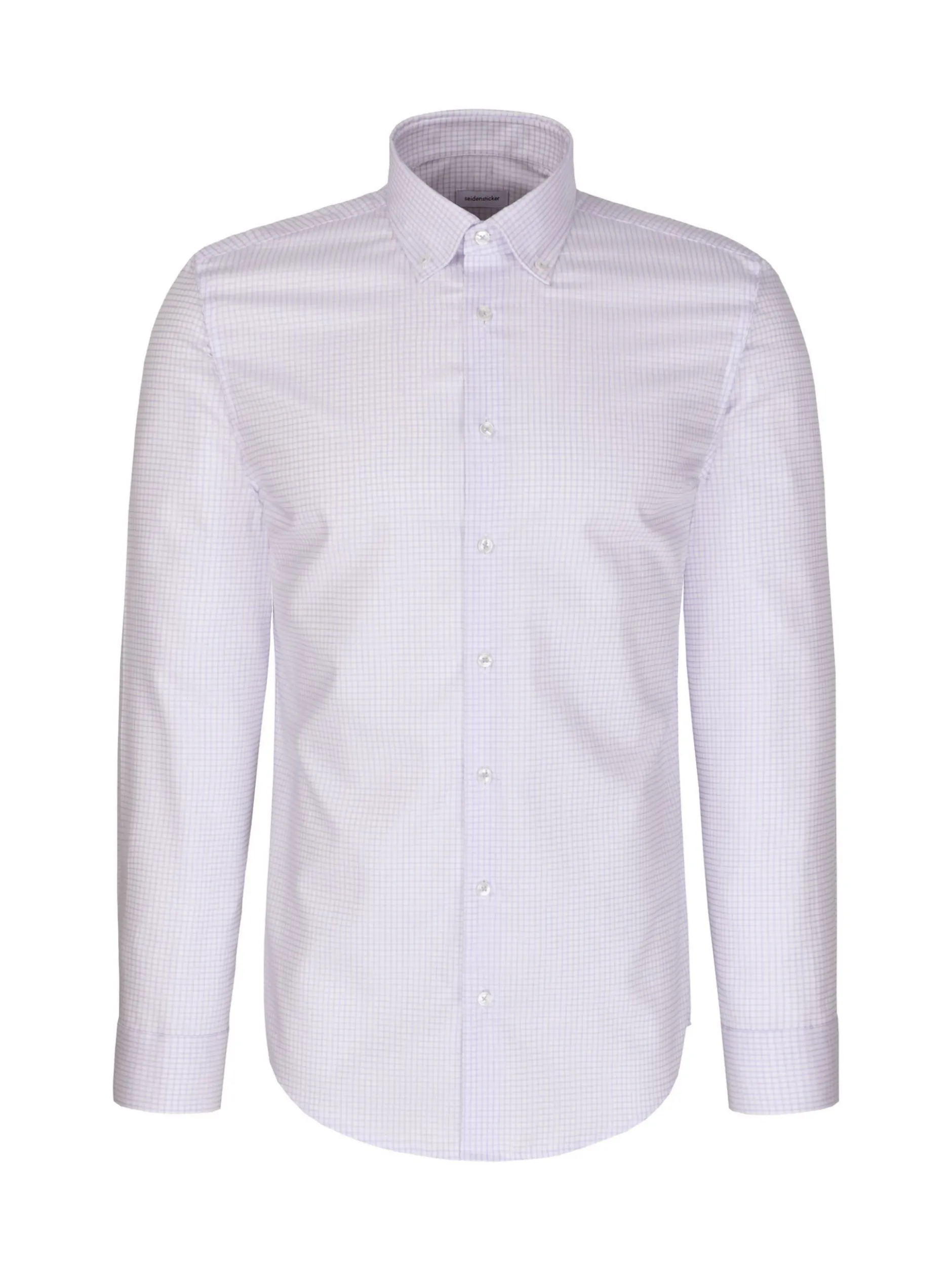 Seidensticker Herren Business Hemd - Shaped Fit in weiß hellblau