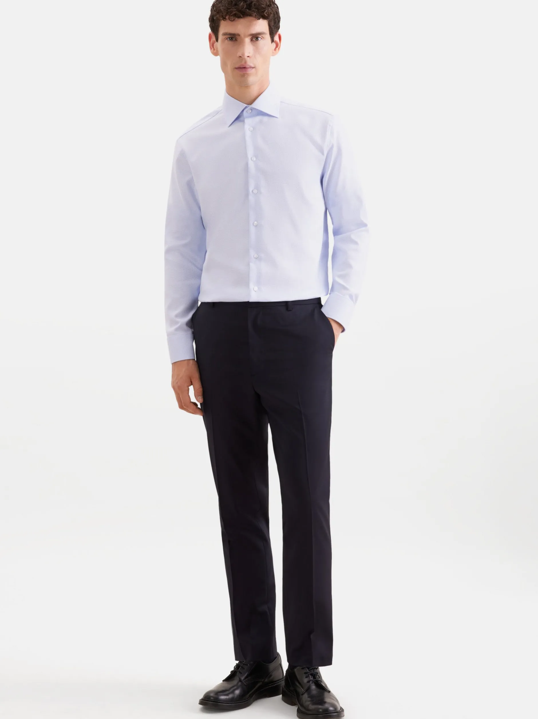 Seidensticker Herren Business Hemd - Regular Fit in hellblau