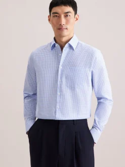 Seidensticker Herren Business Hemd - Comfort Fit in blau