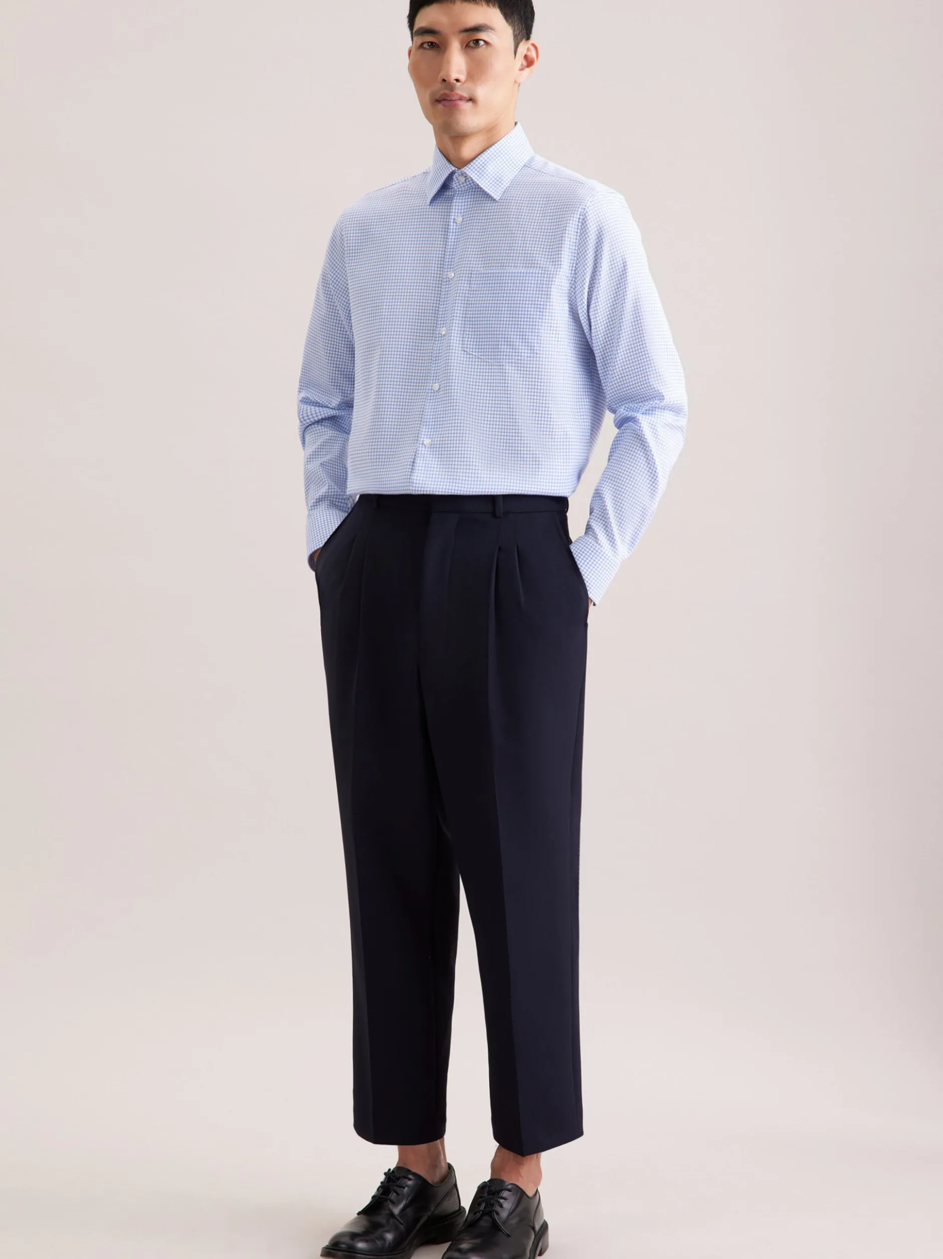 Seidensticker Herren Business Hemd - Comfort Fit in blau