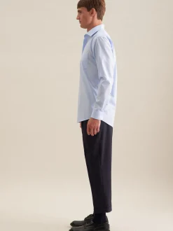Seidensticker Herren Business Hemd - Comfort Fit in blau