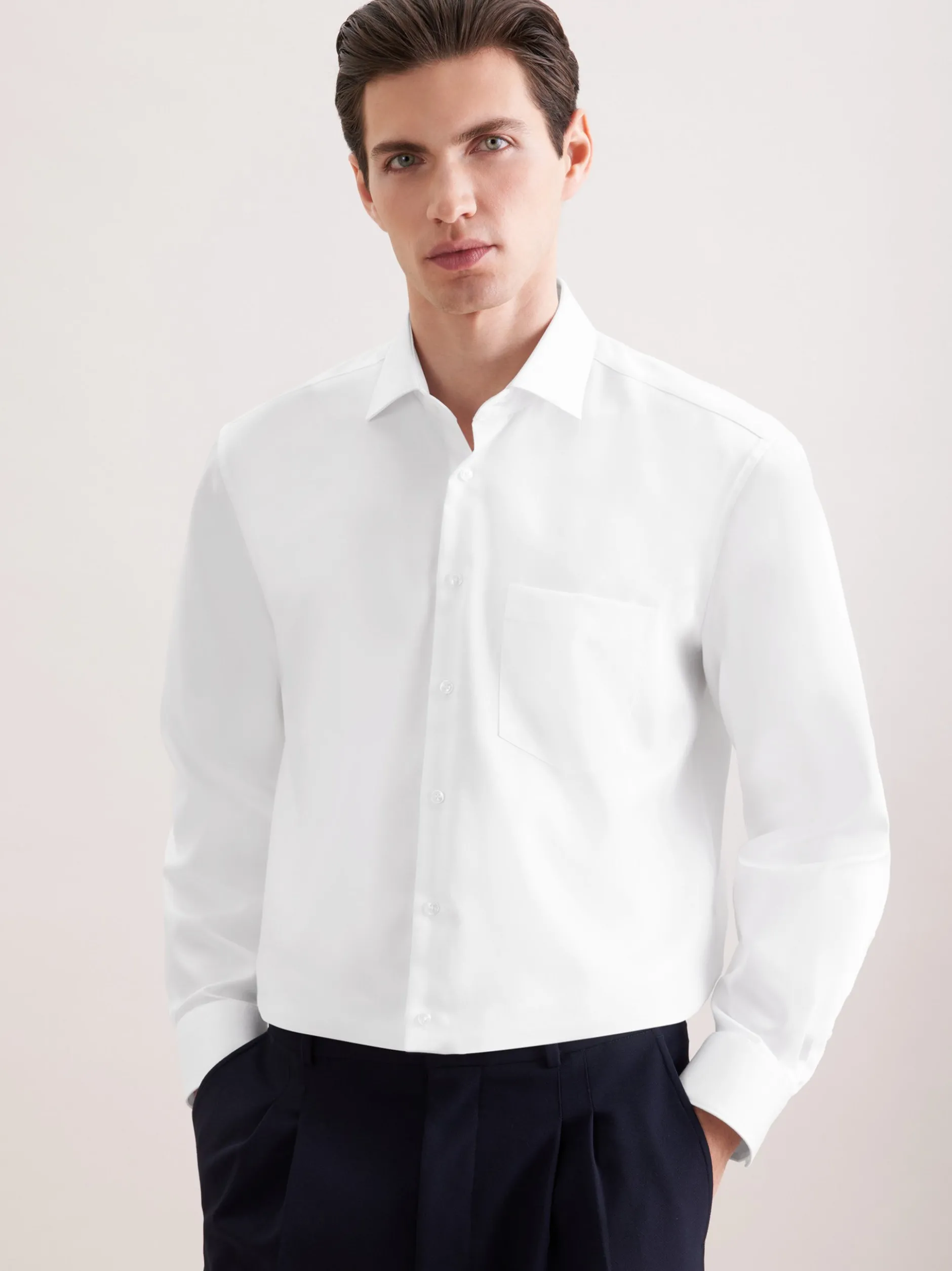 Seidensticker Herren Business Hemd - Comfort Fit in weiß