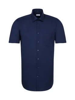 Seidensticker Herren Business Hemd - Regular Fit in blau