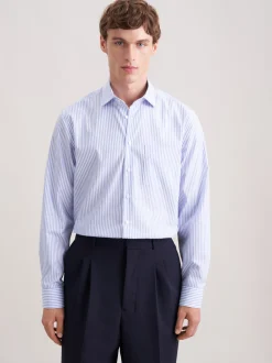 Seidensticker Herren Business Hemd - Regular Fit in blau