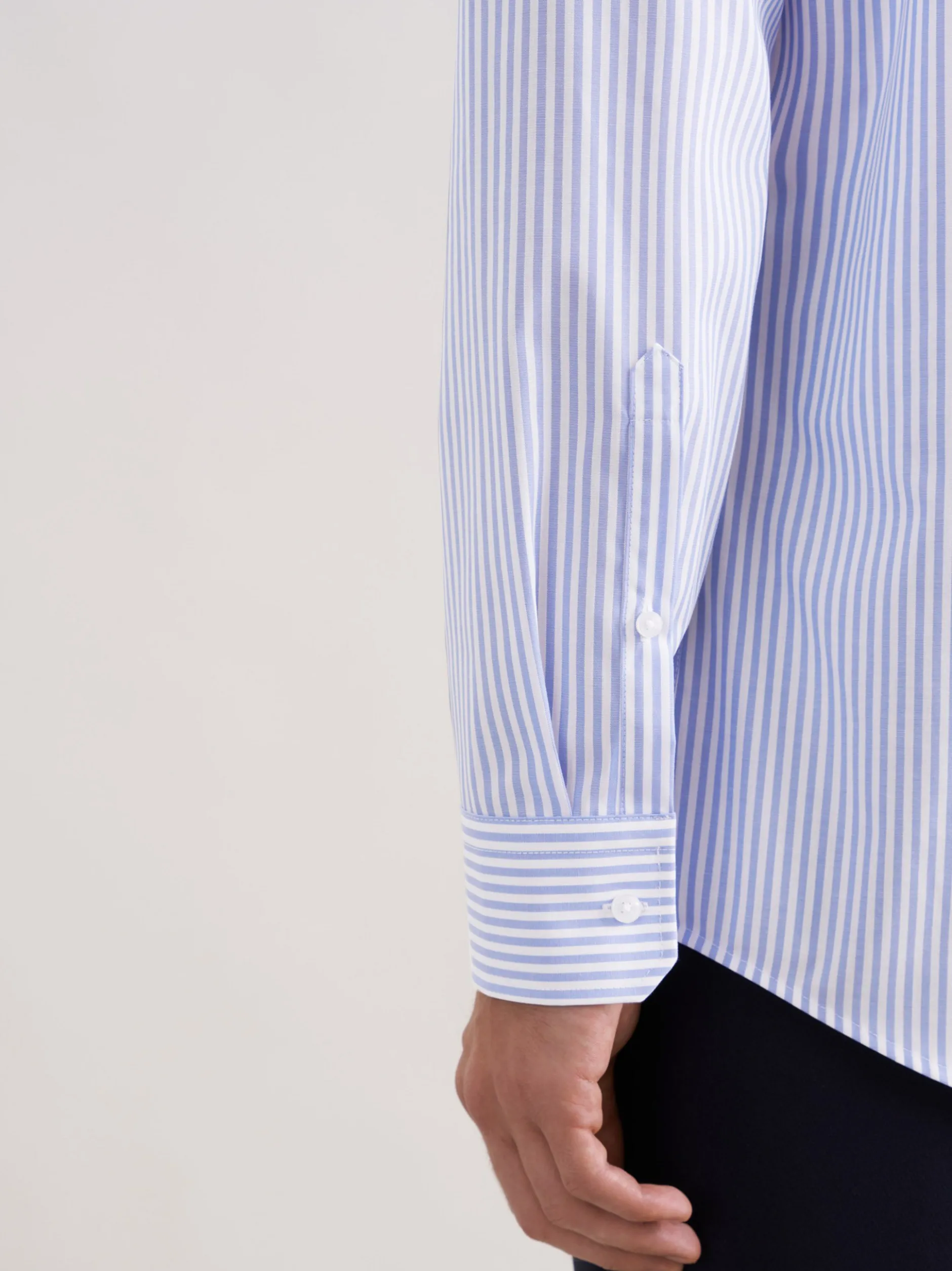 Seidensticker Herren Business Hemd - Regular Fit in blau