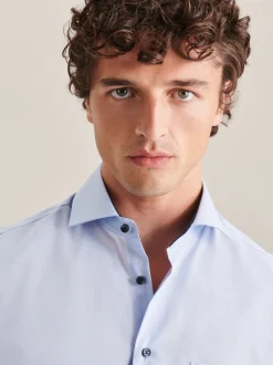 Seidensticker Herren Business Hemd - Regular Fit in blau