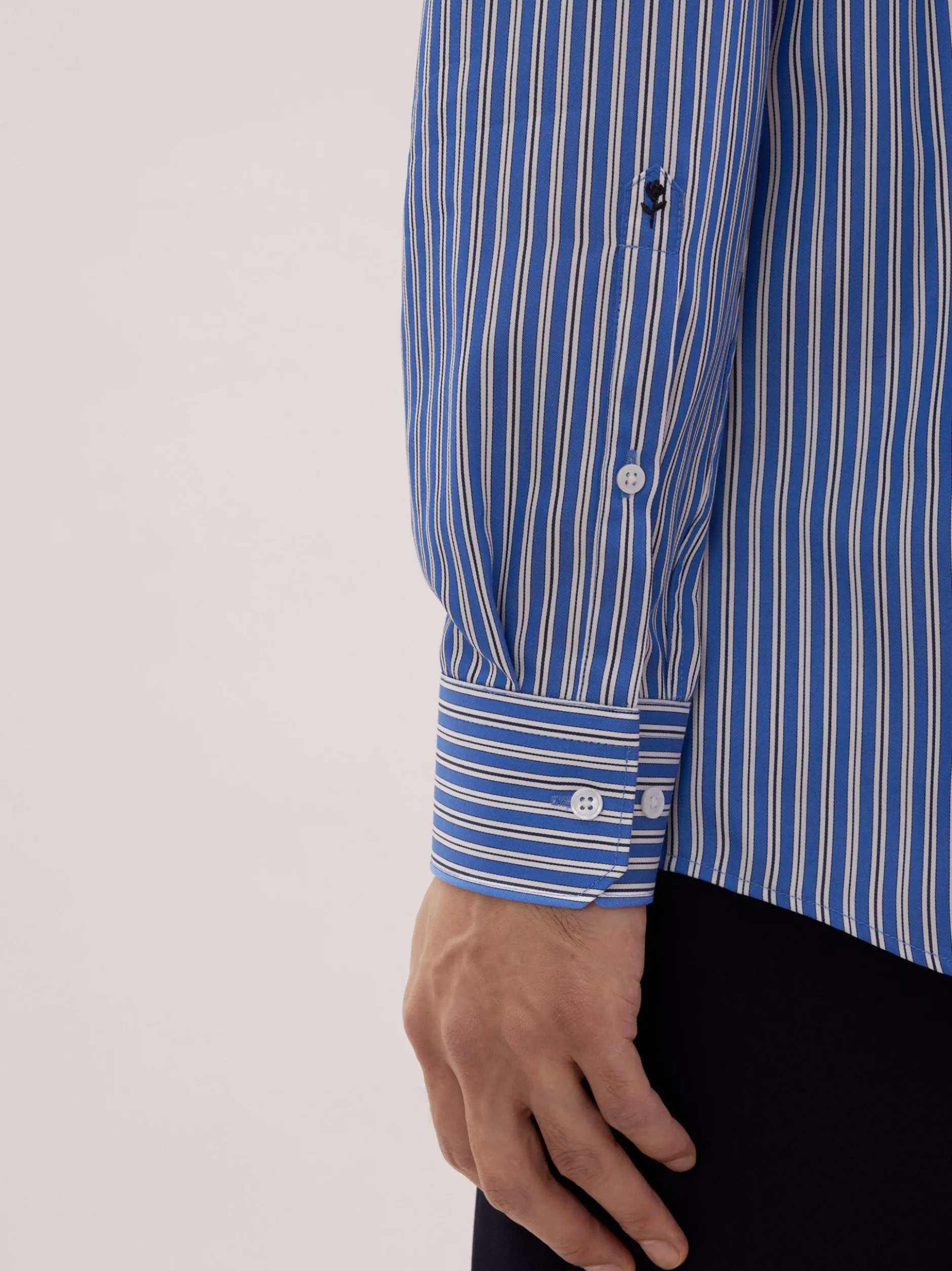 Seidensticker Herren Business Hemd - Regular Fit in blau