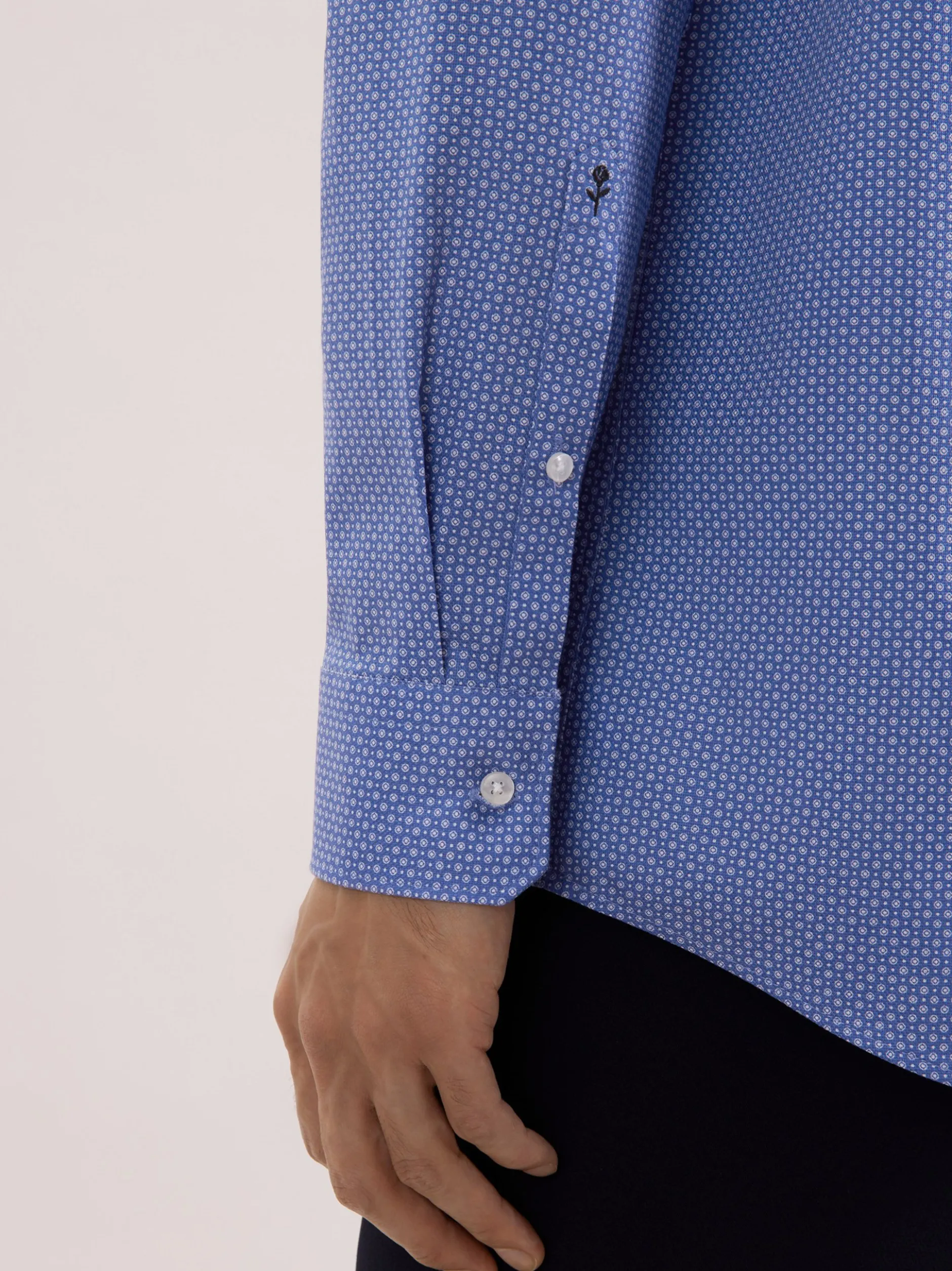 Seidensticker Herren Business Hemd - Regular Fit in blau