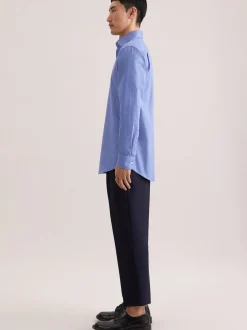 Seidensticker Herren Business Hemd - Regular Fit in blau