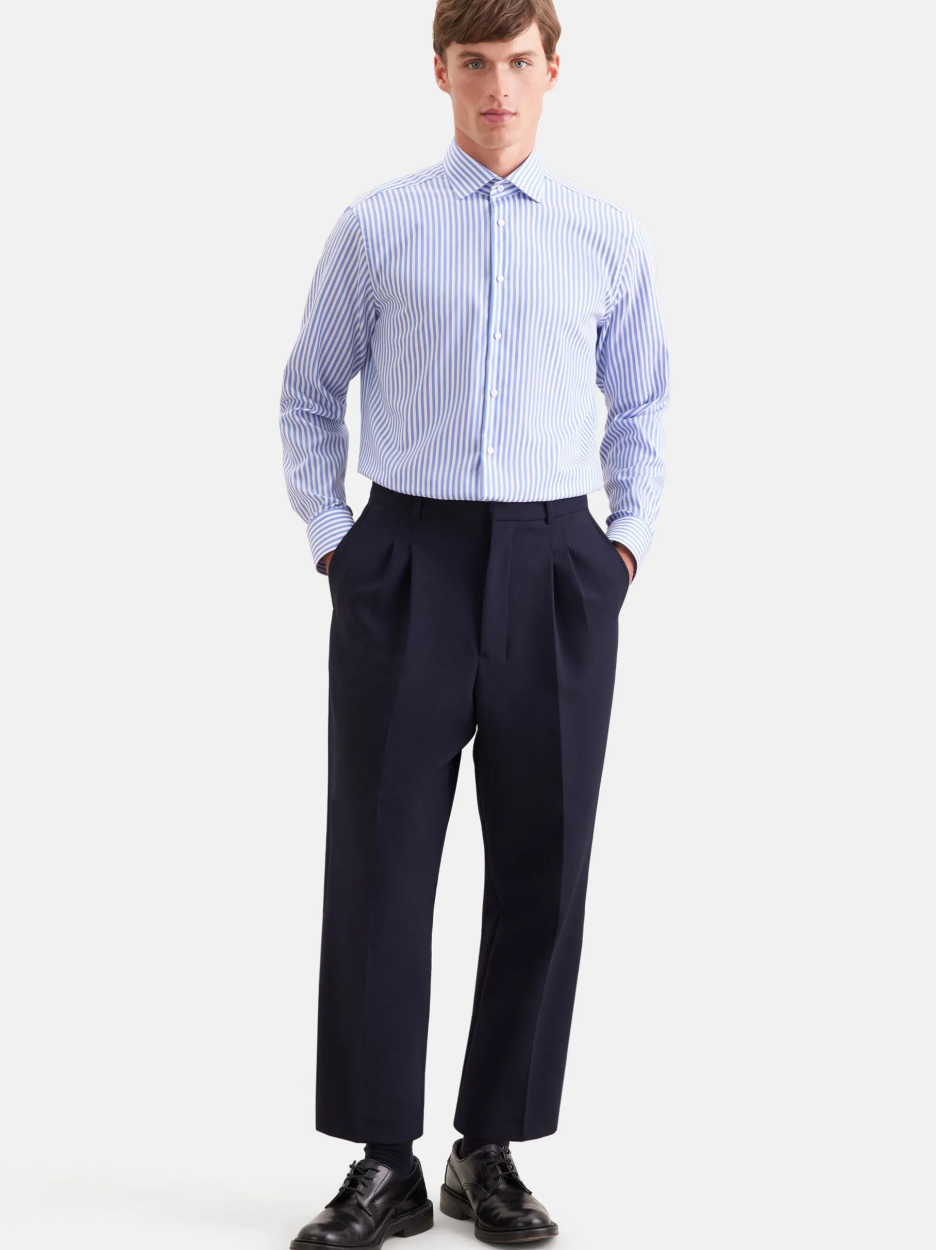 Seidensticker Herren Business Hemd - Regular Fit in blau