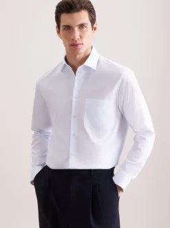 Seidensticker Herren Business Hemd - Regular Fit in hellblau
