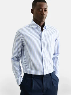 Seidensticker Herren Business Hemd - Shaped Fit in blau