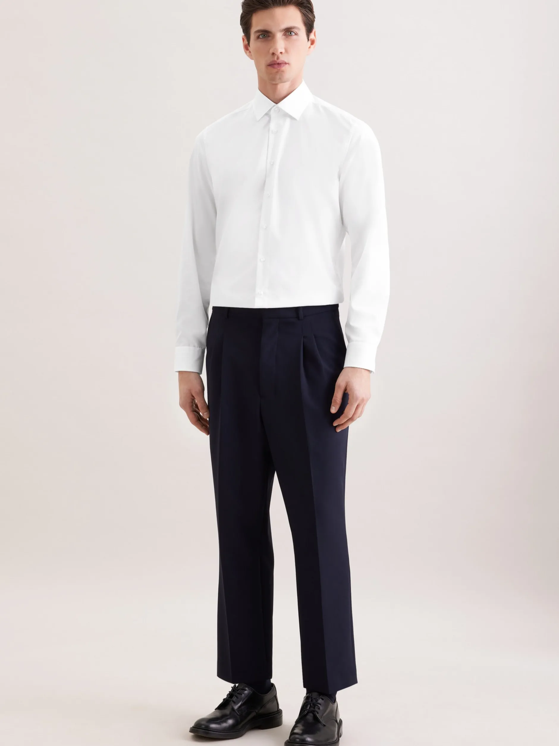 Seidensticker Herren Business Hemd - Shaped Fit in weiß