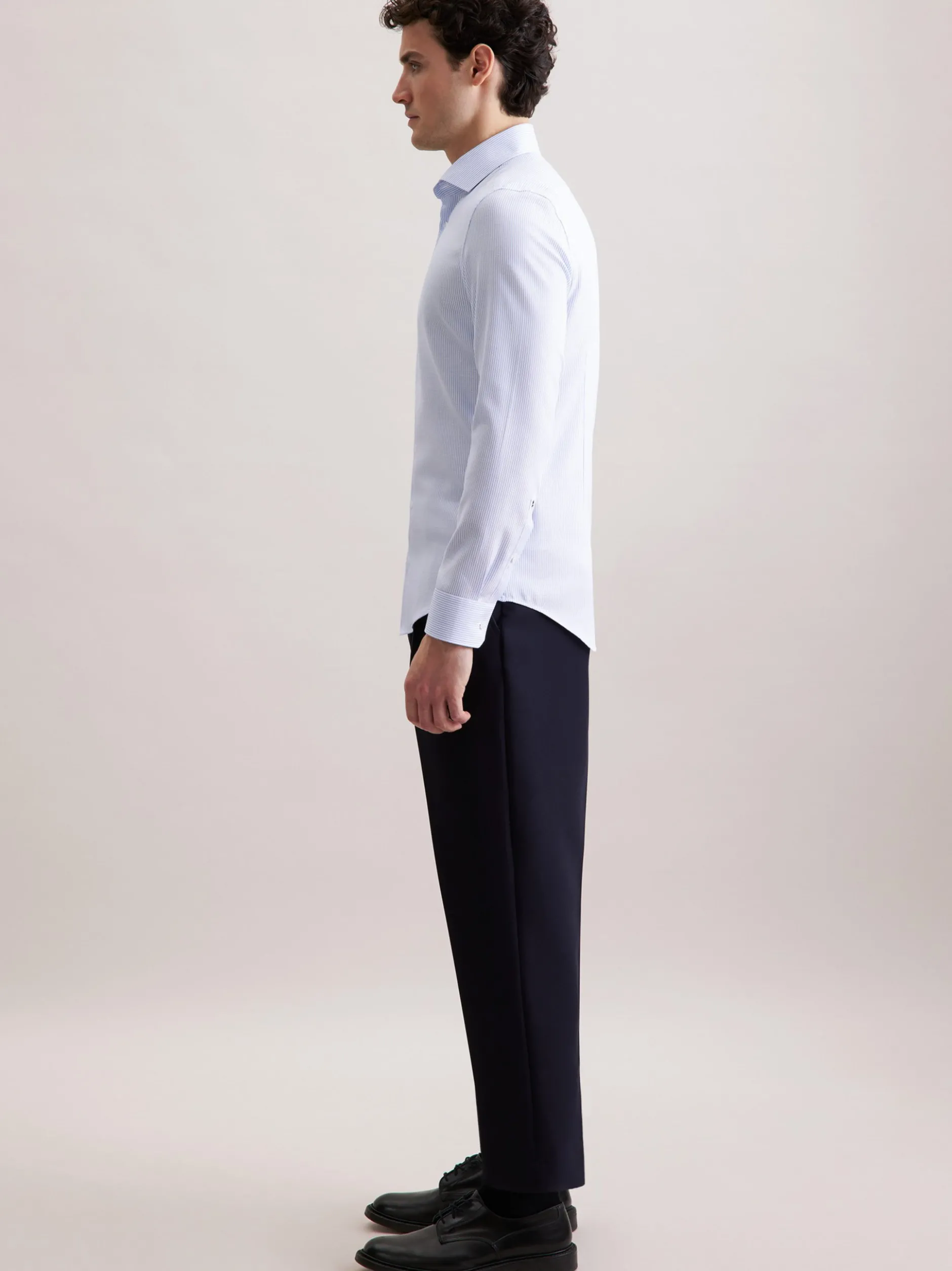 Seidensticker Herren Business Hemd - Slim Fit in blau
