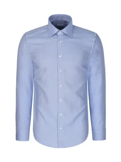 Seidensticker Herren Business Hemd - Slim Fit in blau
