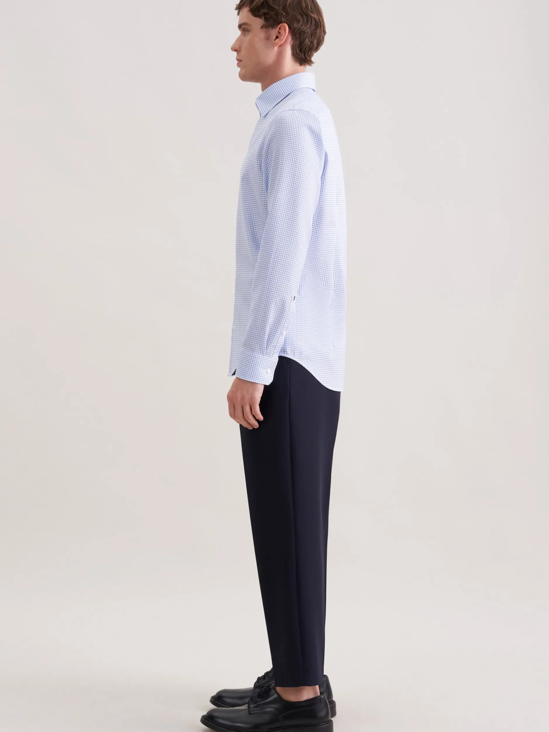 Seidensticker Herren Business Hemd - Slim Fit in blau