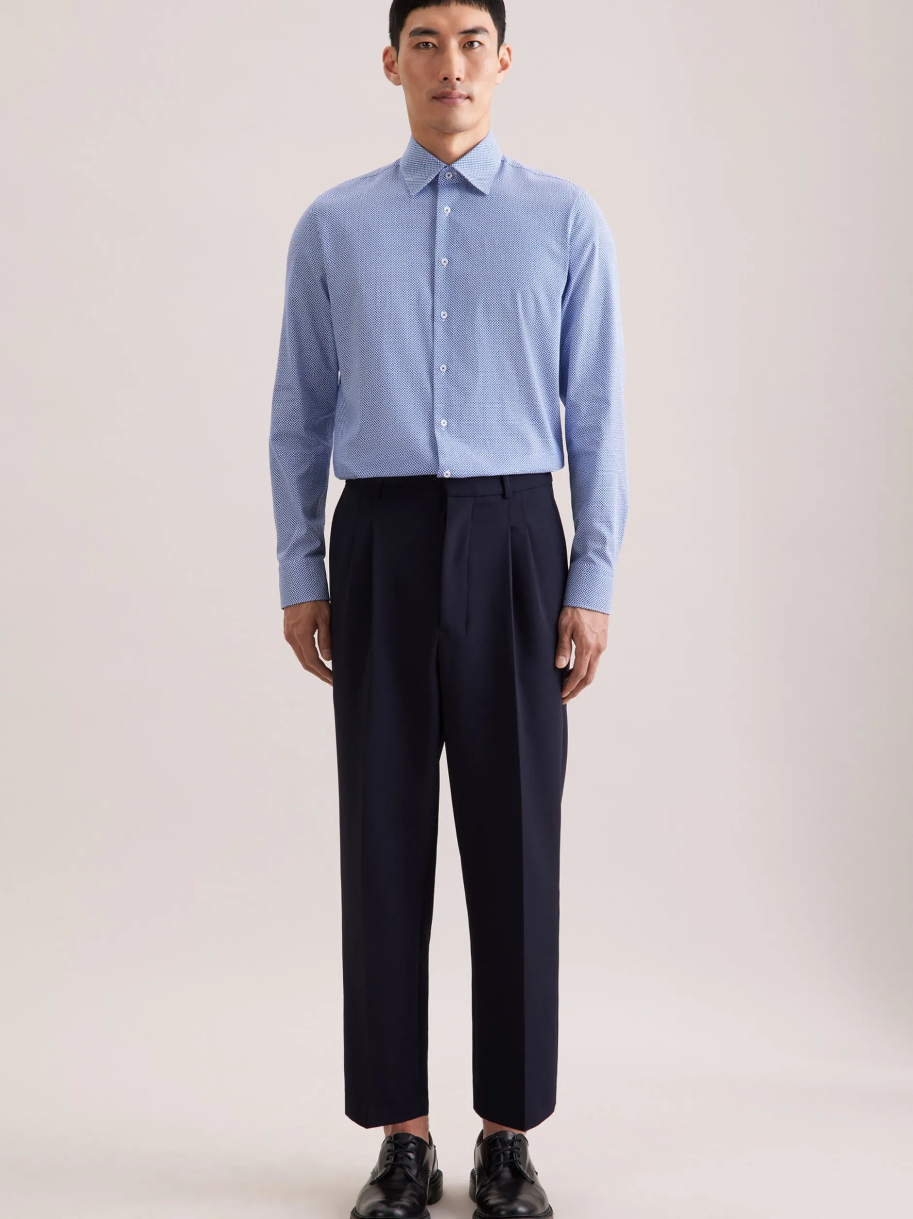 Seidensticker Herren Business Hemd - Slim Fit in blau
